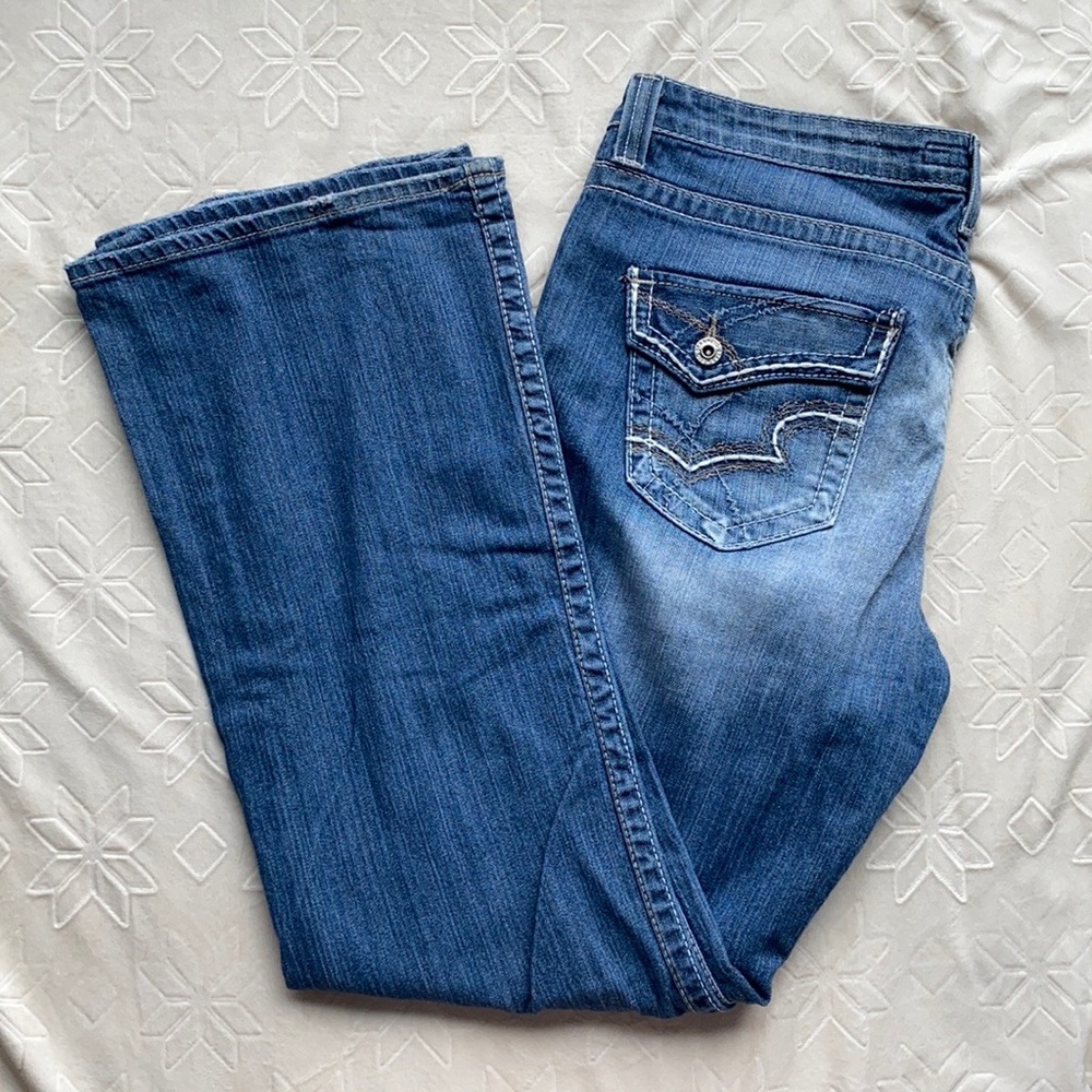 Sz 34 Big Star Maddie Mid Rise Fit Jeans